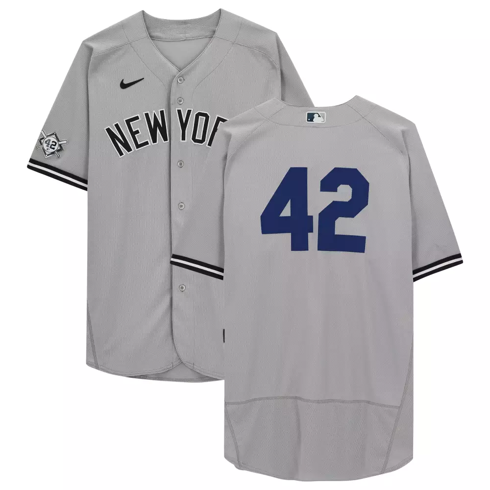 Personalized Jameson taillon new york yankees fanatics player worn 42 jackie robinson day jersey vs baltimore orioles on april 15 2022 gray
