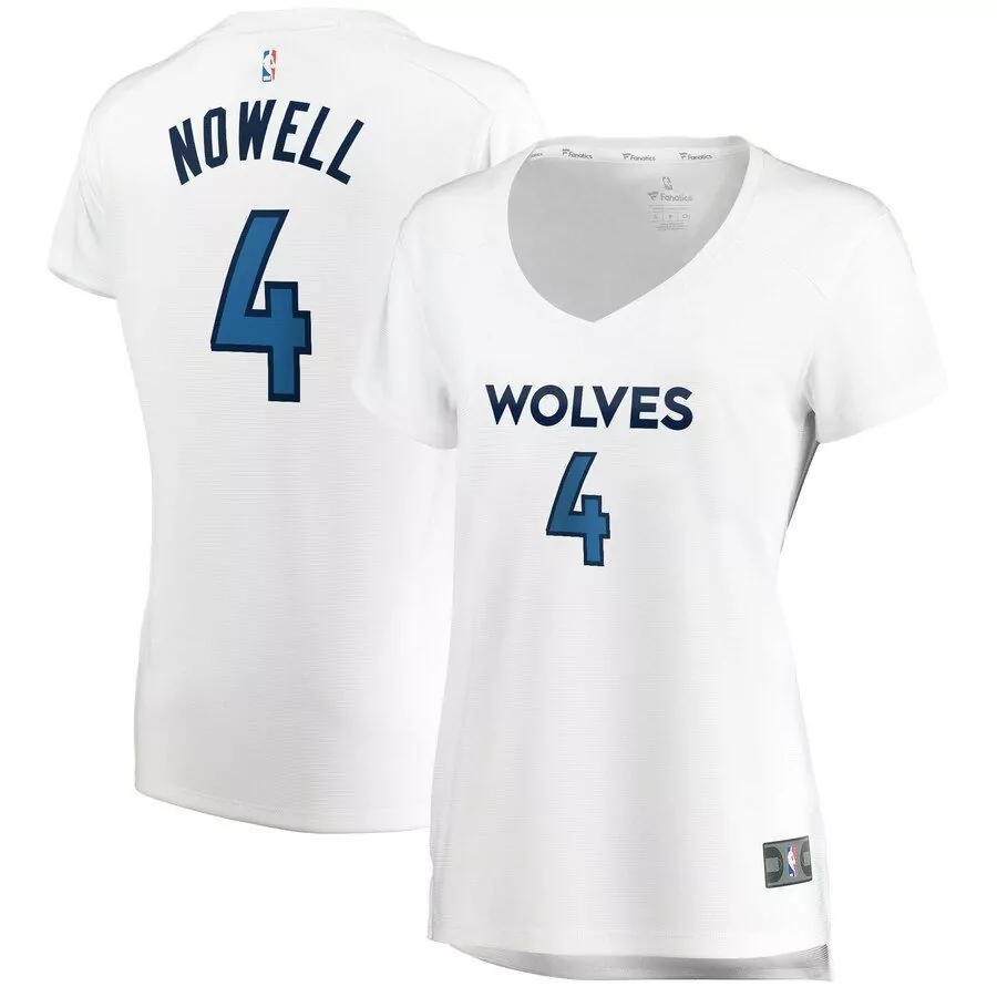 Personalized Jaylen nowell minnesota timberwolves womens fast break jersey white association edition 2019