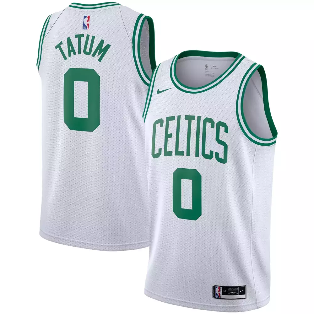 Custom Jayson tatum boston celtics 202021 player association edition white jersey gift for boston celtics fans