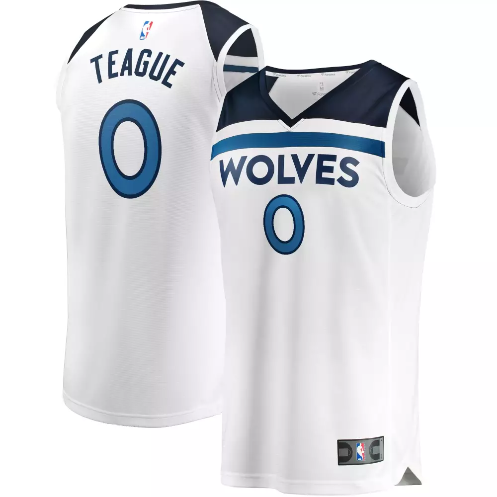 Custom Jeff teague minnesota timberwolves fanatics ed fast break player jersey association edition white