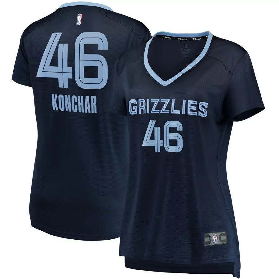 Personalized John konchar memphis grizzlies womens fast break jersey navy icon edition 2019