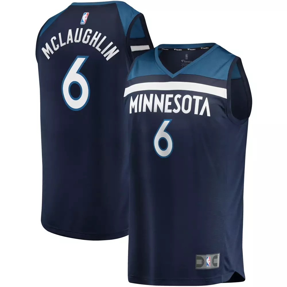 Custom Jordan mclaughlin minnesota timberwolves fanatics ed youth fast break player jersey icon edition navy