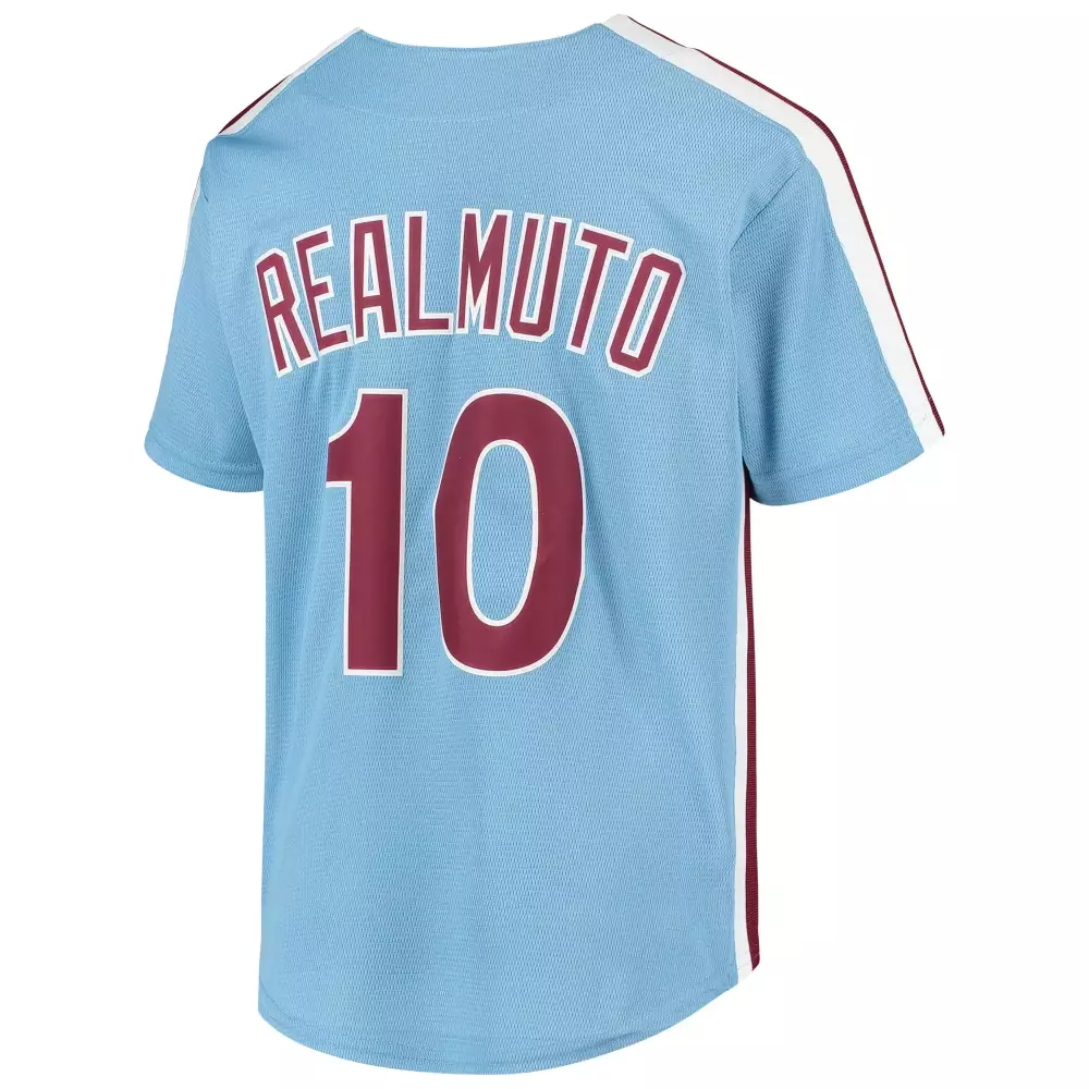Personalized Jt realmuto philadelphia phillies youth alternate player jersey light blue