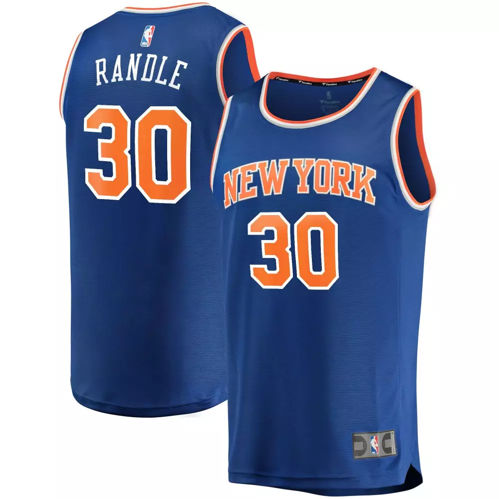 Customizable Julius randle new york knicks player blue icon edition jersey gift for new york knicks fans