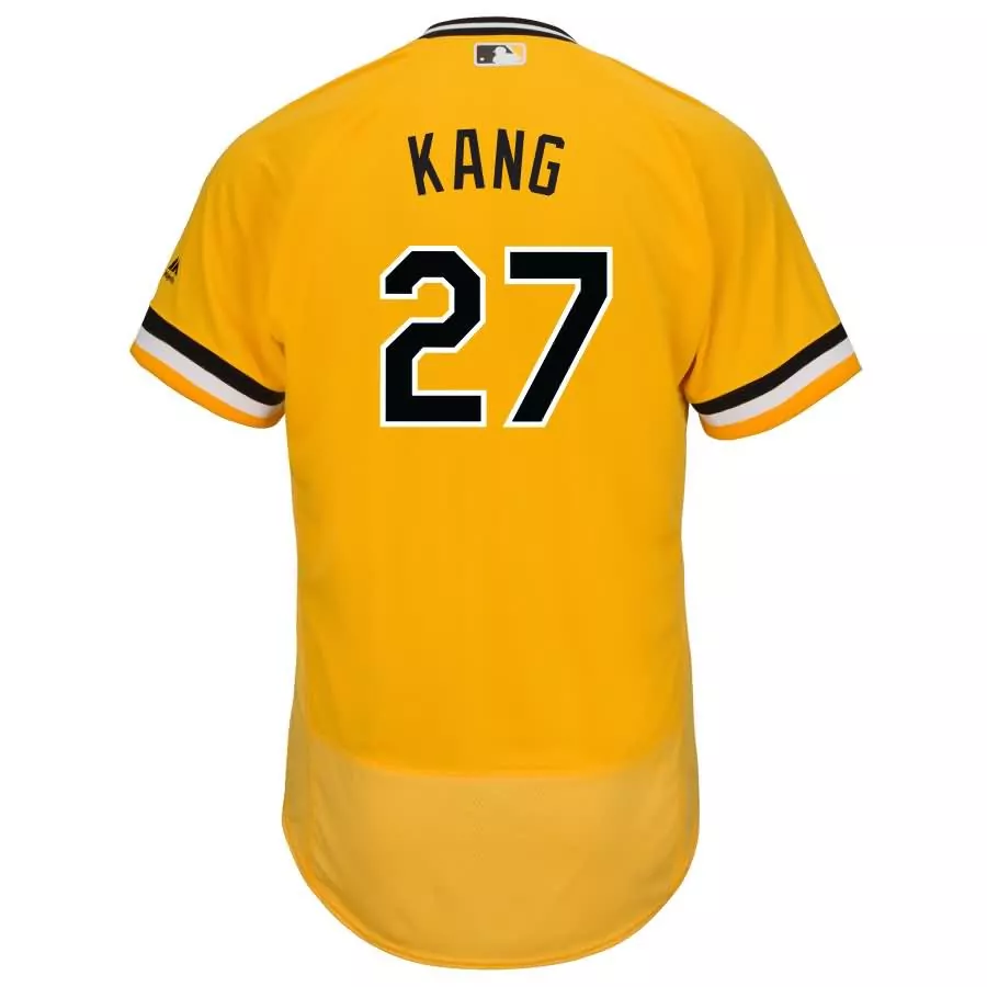 Customizable Jung ho kang pittsburgh pirates majestic alternate flex base collection player jersey gold