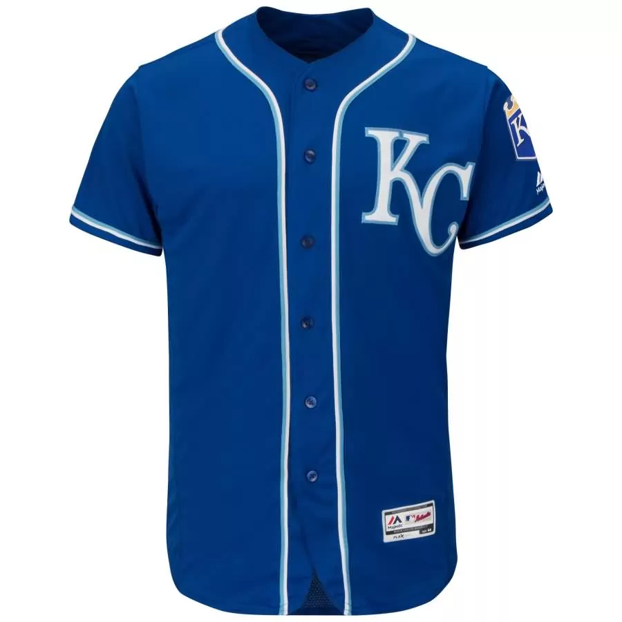 Customizable Kansas city royals majestic alternate flex base collection team jersey royal