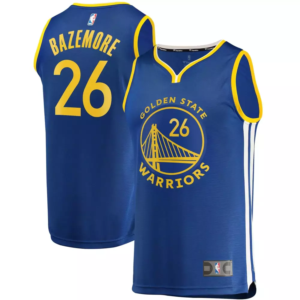 Custom Kent bazemore golden state warriors 202021 icon edition royal jersey gift for golden state warriors fans