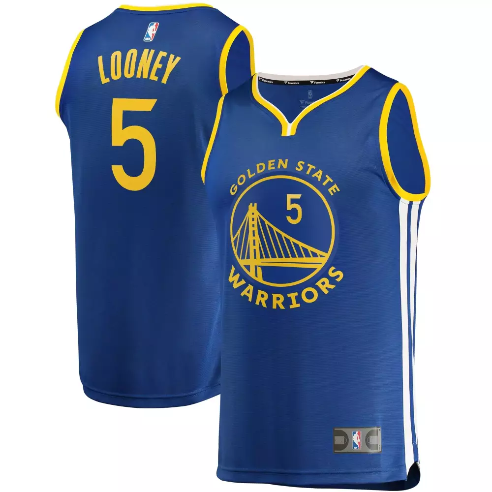 Customizable Kevon looney golden state warriors player team icon edition royal jersey gift for golden state warriors fans