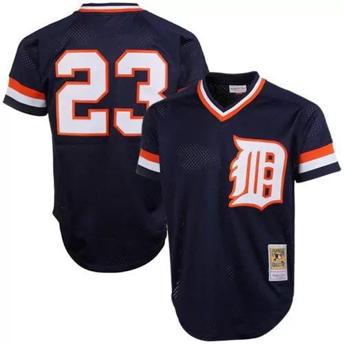 Customizable Kirk gibson detroit tigers mitchell amp ness 1984 cooperstown collection mesh batting practice jersey navy