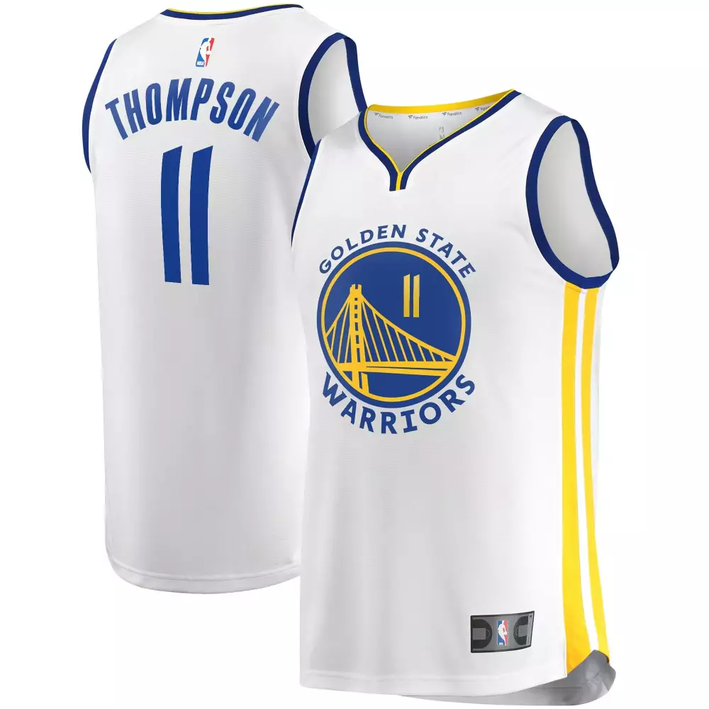 Personalized Klay thompson golden state warriors player white association edition jersey gift for golden state warriors fans
