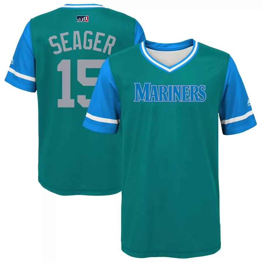 Personalized Kyle seager seager seattle mariners majestic youth 2018 players weekend jersey aqualight blue