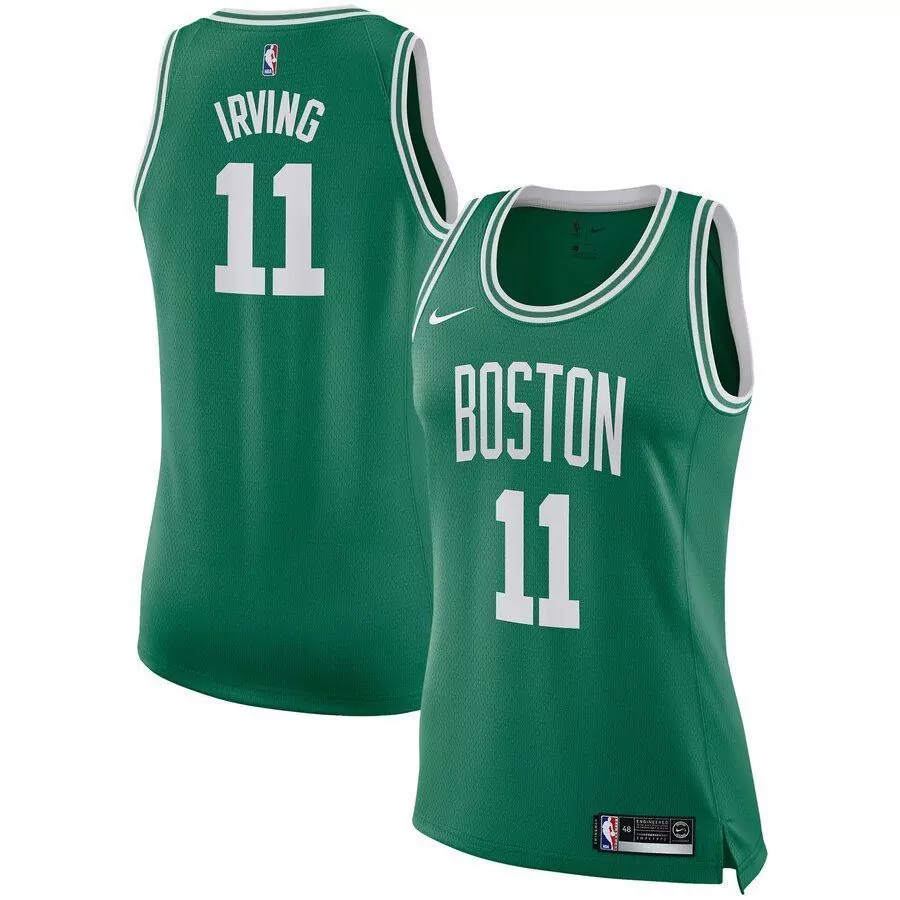 Personalized Kyrie irving boston celtics womens jersey kelly green icon edition 2019