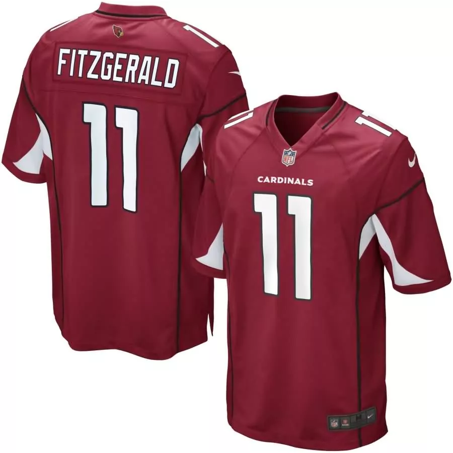Personalized Larry fitzgerald arizona cardinals youth team color game jersey cardinal