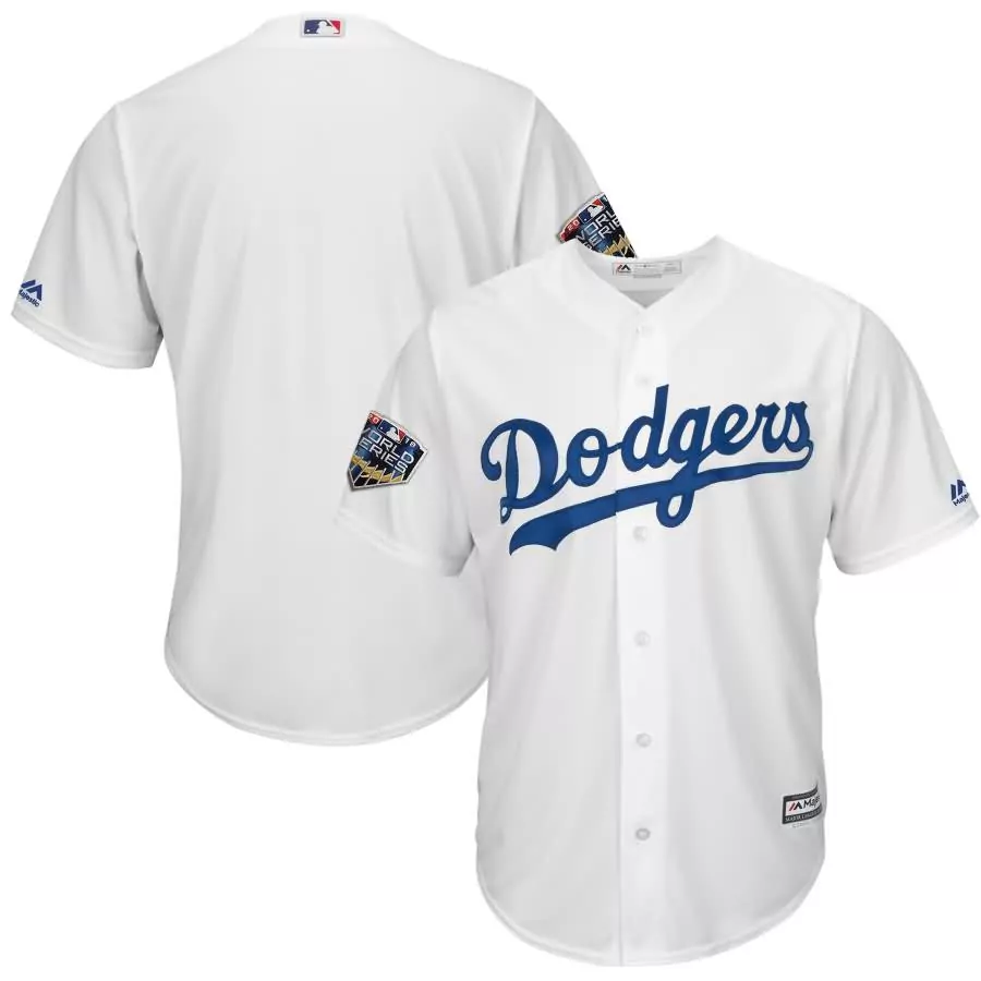 Personalized Los angeles dodgers majestic 2018 world series cool base team jersey white