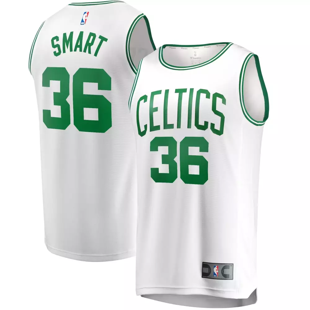 Personalized Marcus smart boston celtics 202021 player association edition white jersey gift for boston celtics fans