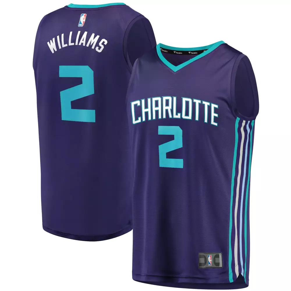 Customizable Marvin williams charlotte hornets fanatics ed youth fast break replica player jersey statement edition purple