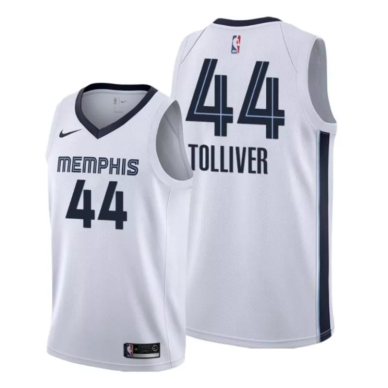 Custom Memphis grizzlies anthony tolliver 44 2020 nba new arrival white jersey