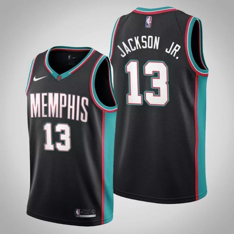 Customizable Memphis grizzlies jaren jackson jr 13 2020 nba new arrival black jersey