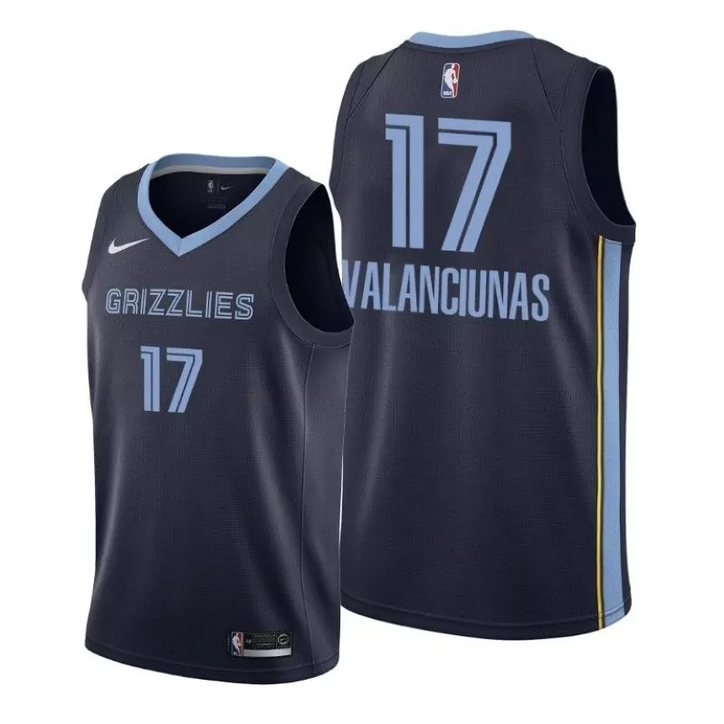 Customizable Memphis grizzlies jonas valanciunas 17 nba 2020 new arrival navy blue jersey