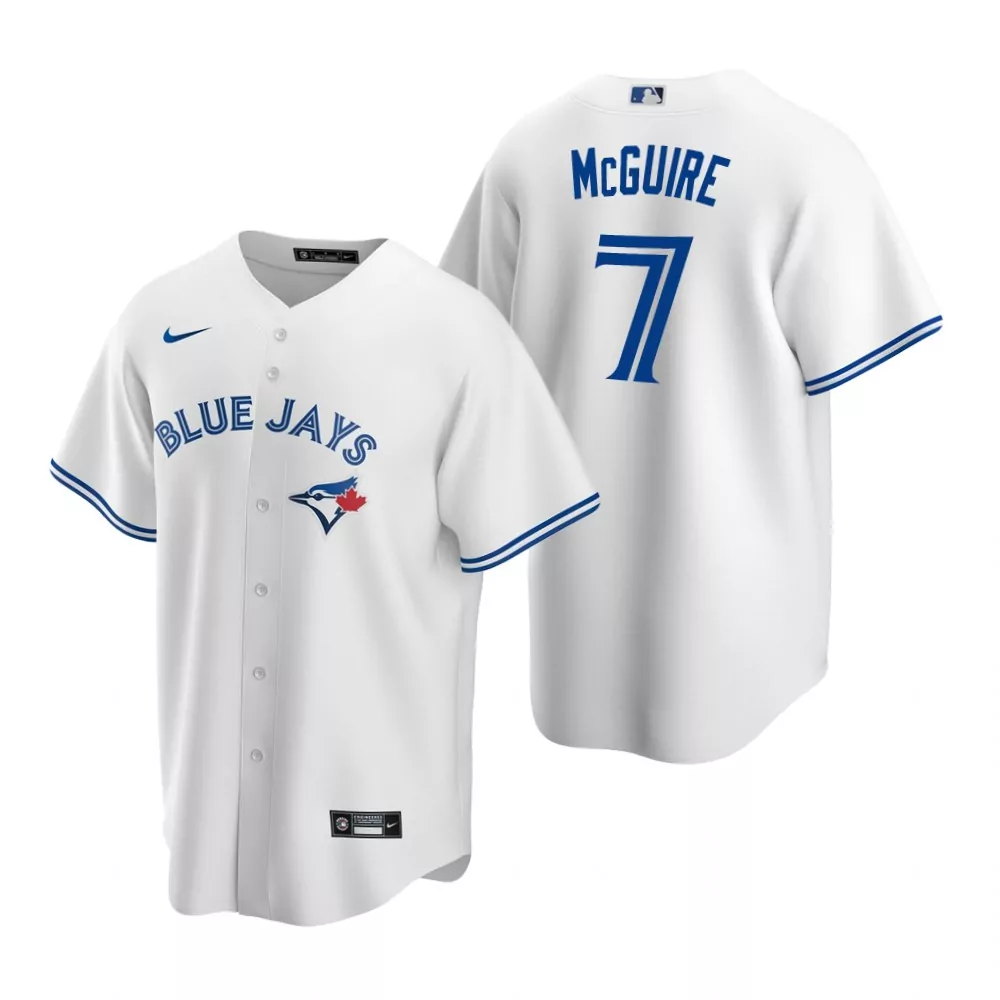 Personalized Mens blue jays 7 reese mcguire white home jersey gift for blue jays fans