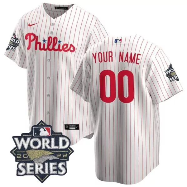 Custom Mens philadelphia phillies 2022 world series custom jersey all stitched