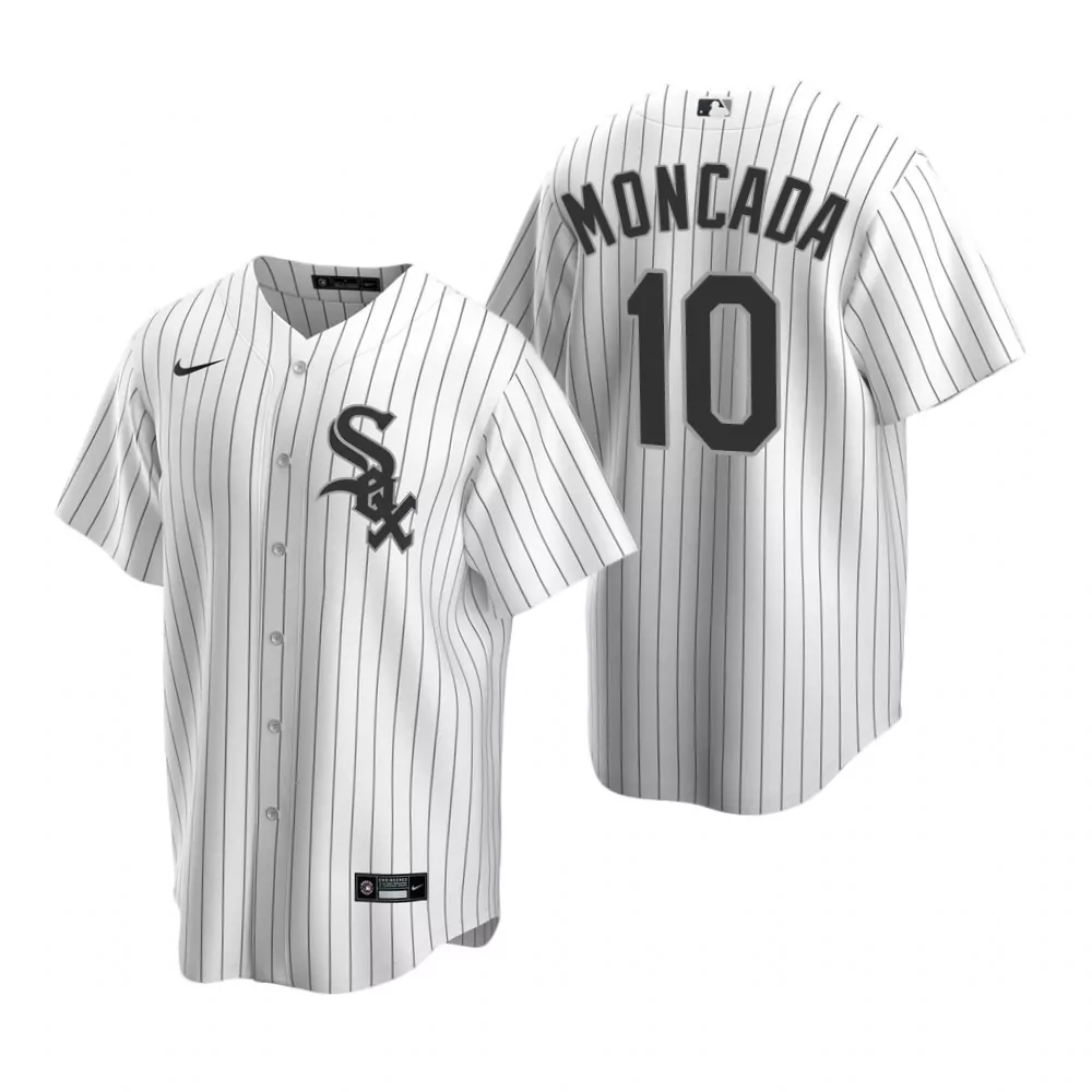 Personalized Mens white sox 10 yoan moncada white 2020 alternate home jersey gift for white sox fan