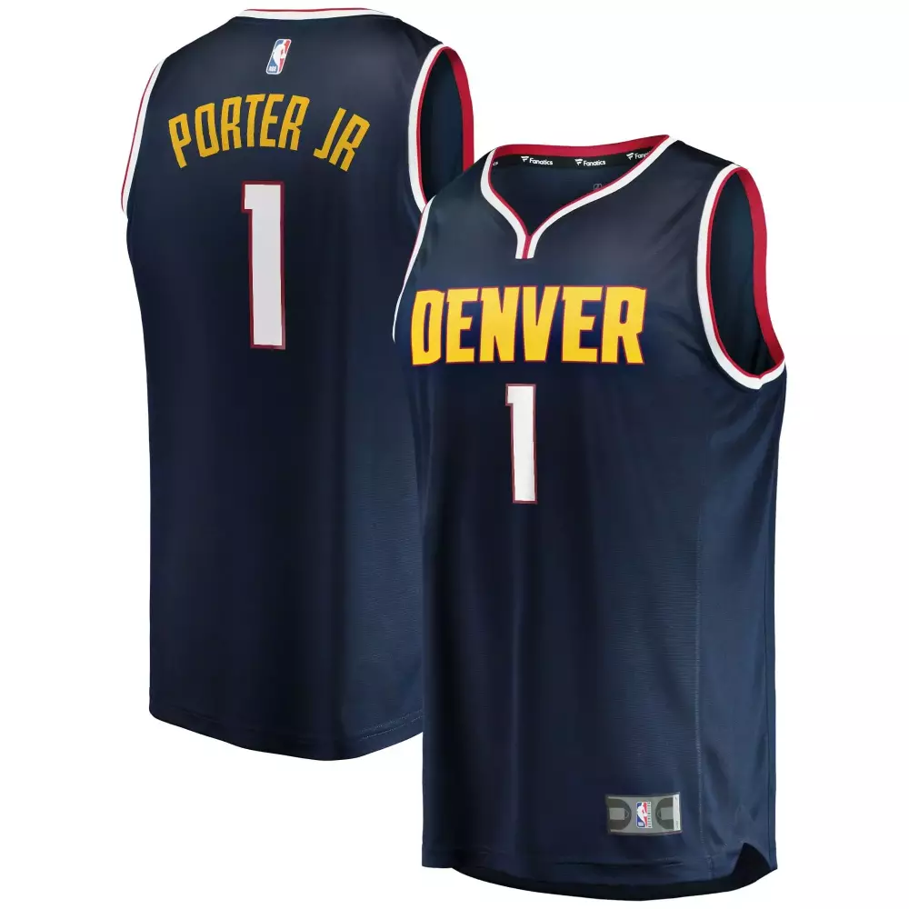 Personalized Michael porter jr denver nuggets 202021 icon edition navy jersey gift for denver nuggets fans