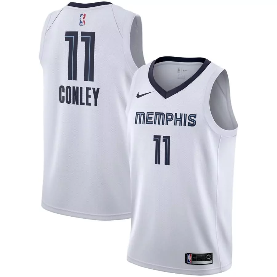 Custom Mike conley memphis grizzlies swingman jersey association edition white