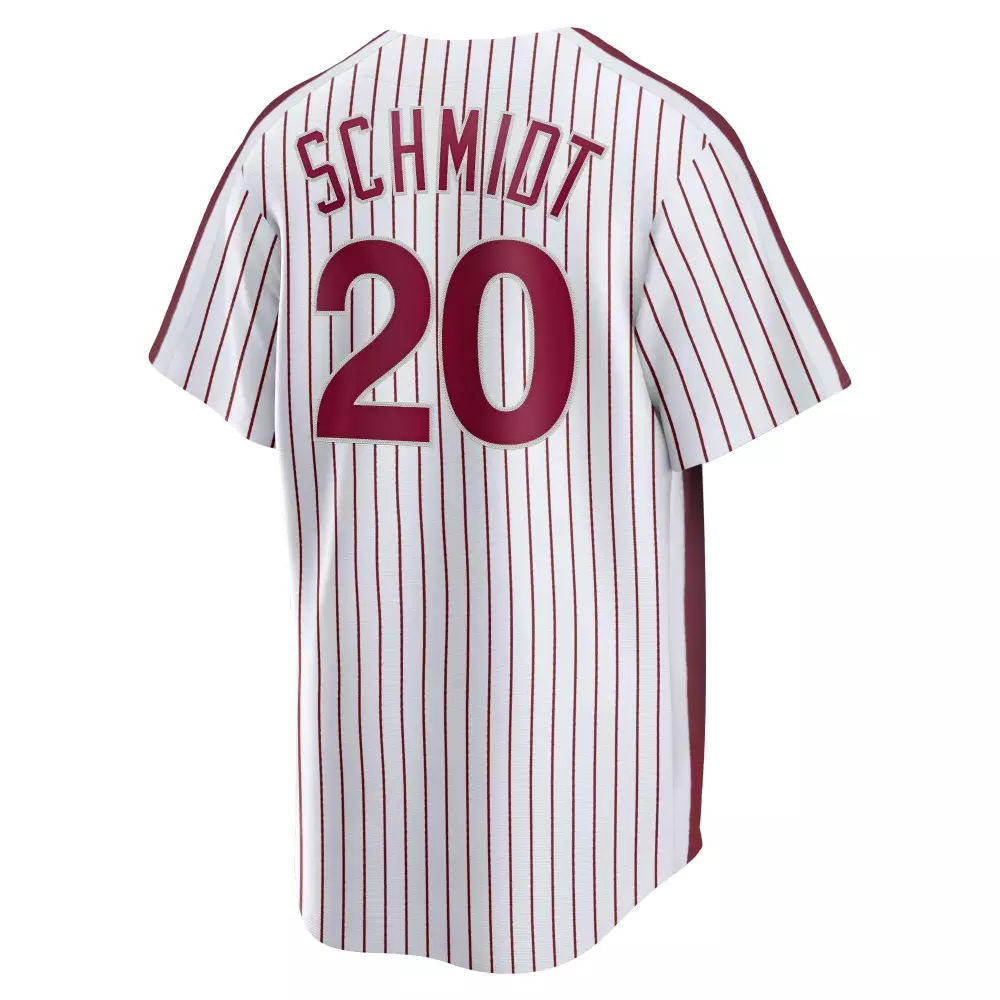 Personalized Mike schmidt philadelphia phillies home cooperstown collection player jersey white