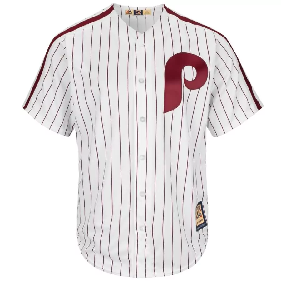 Custom Mike schmidt philadelphia phillies majestic cooperstown collection cool base player jersey white