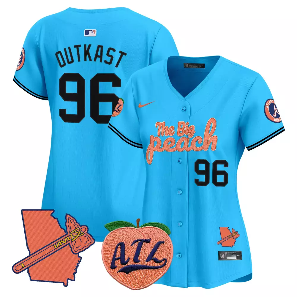 Personalized Navy hank aaron atlanta braves the big peach vapor premier limited jersey all stitched
