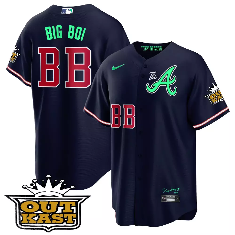 Personalized Navy ronald acuna jr atlanta braves atliens the a cool base jersey galaxy version stitched