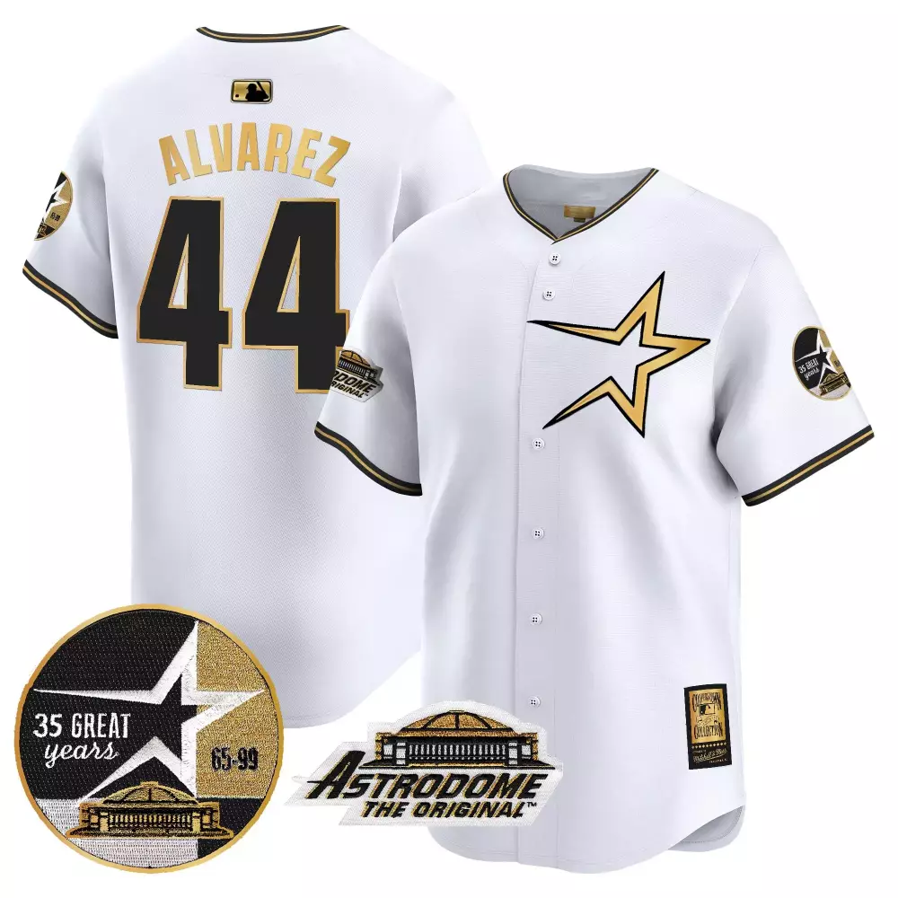 Personalized Navy team astros 1999 throwback 35th astrodome patch vapor premier limited jersey all stitched