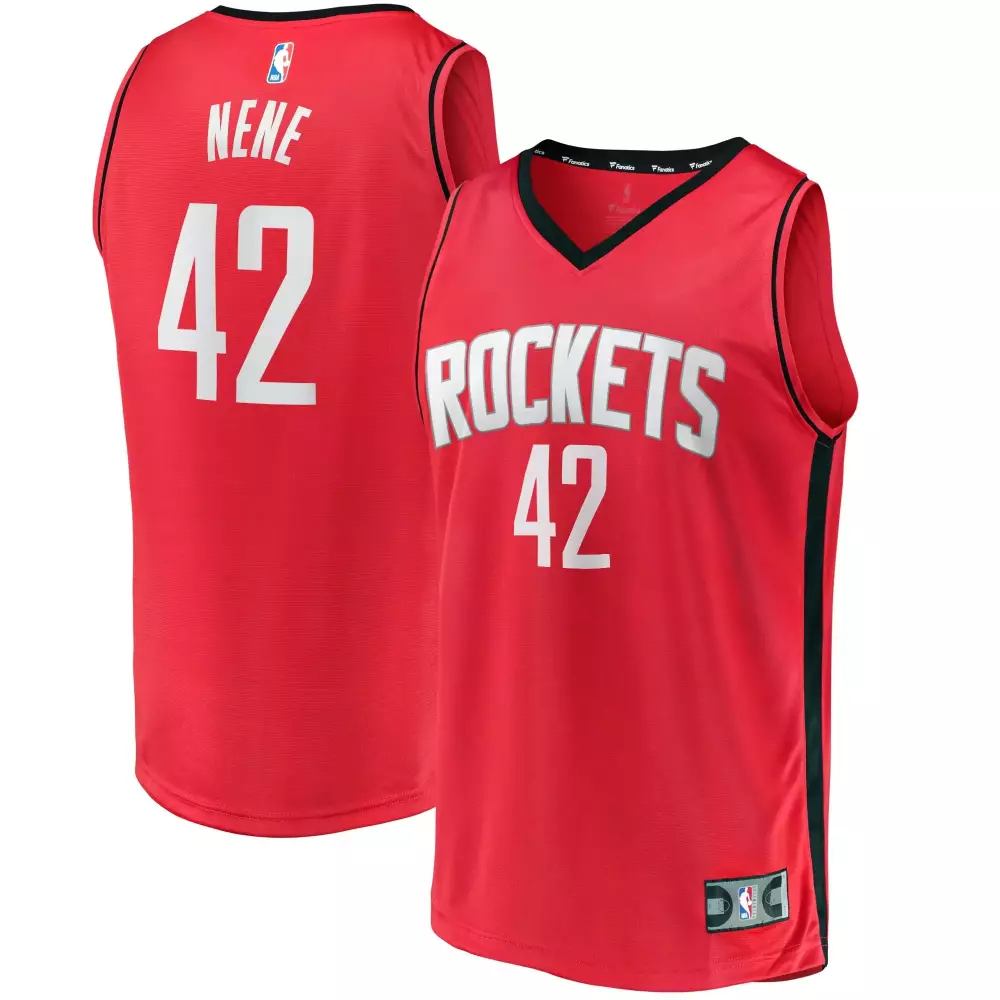 Customizable Nene houston rockets player icon edition red jersey gift for houston rockets fans