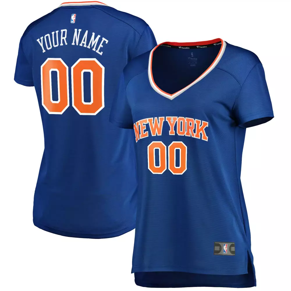 Customizable New york knicks fanatics ed womens fast break custom jersey royal icon edition