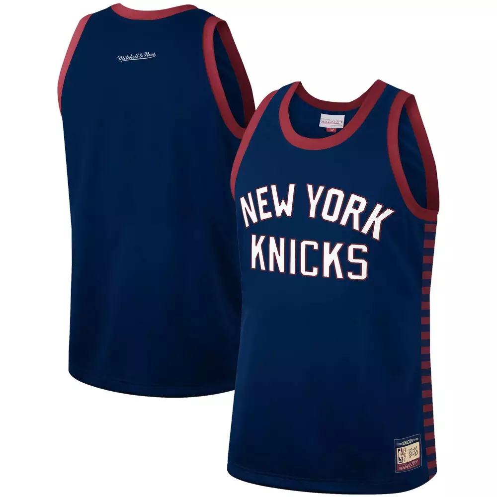 Customizable New york knicks hardwood classics team heritage fashion blue jersey gift for new york knicks fans