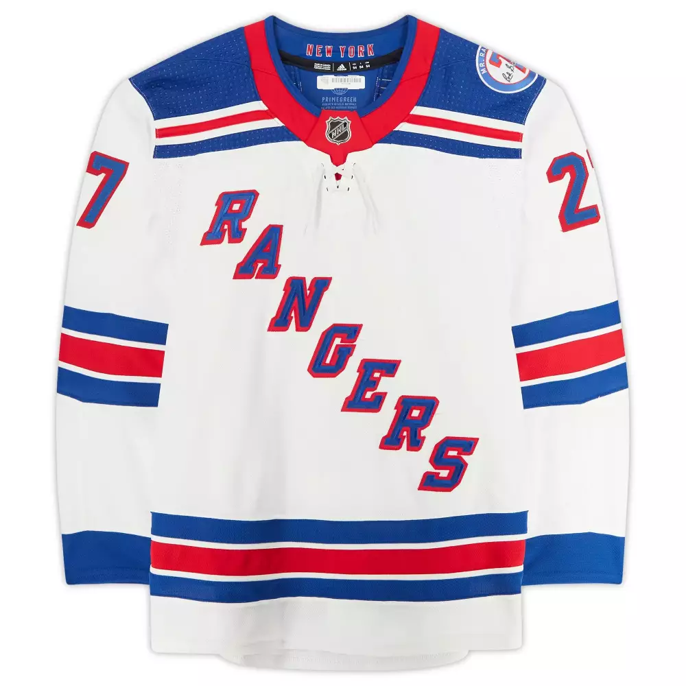 Custom New York Rangers  NHL Panarin Game Used 27 Set 1 Worn During Games Played Between October 13 December 15 2021 Hockey Jersey – White