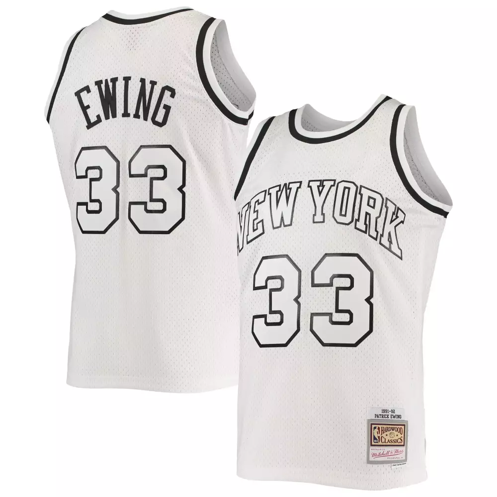 Personalized Patrick ewing new york knicks white out jersey gift for new york knicks fans