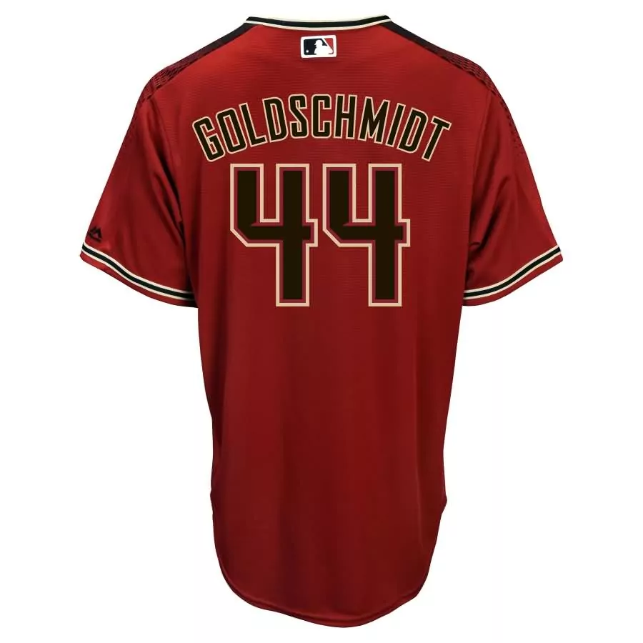Personalized Paul goldschmidt arizona diamondbacks majestic official cool base player jersey sedona redblack