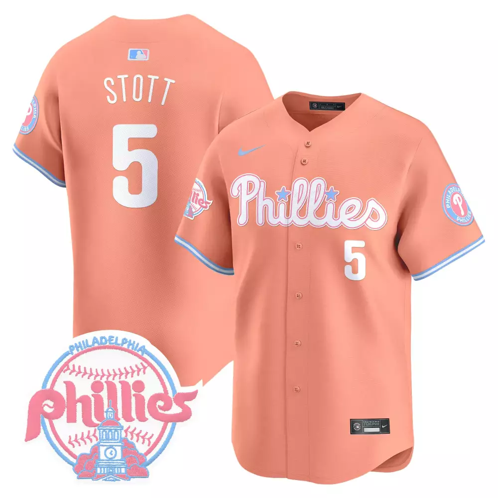 Customizable Peach trea turner unisex phillies bubblegum pink vapor premier limited jersey v2 all stitched