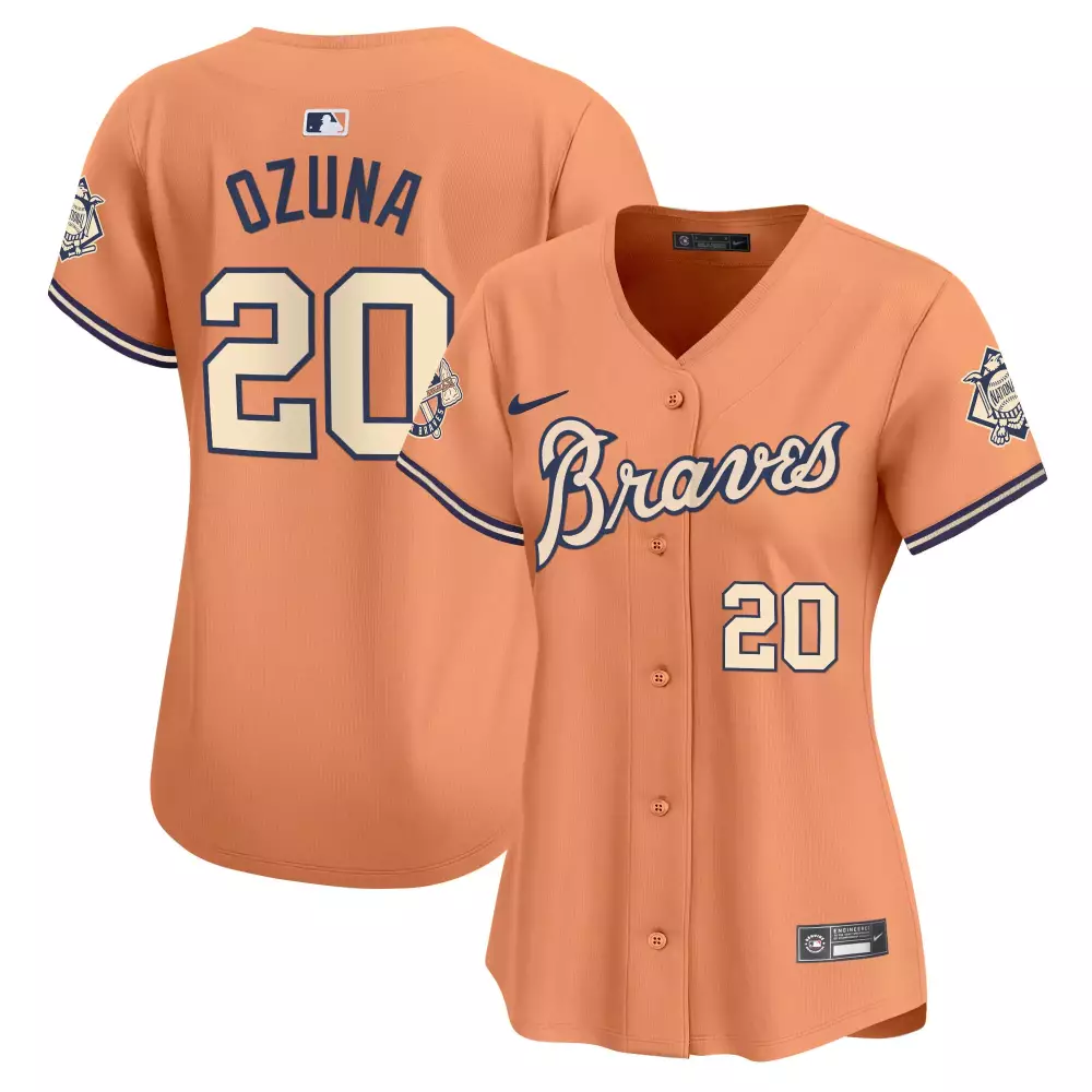 Customizable Peaches orlando arcia atlanta braves peaches n cream vapor premier limited jersey all stitched