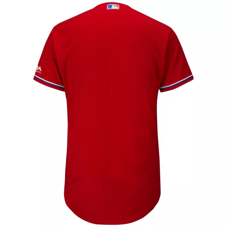 Custom Philadelphia phillies majestic fashion flex base collection team jersey scarlet