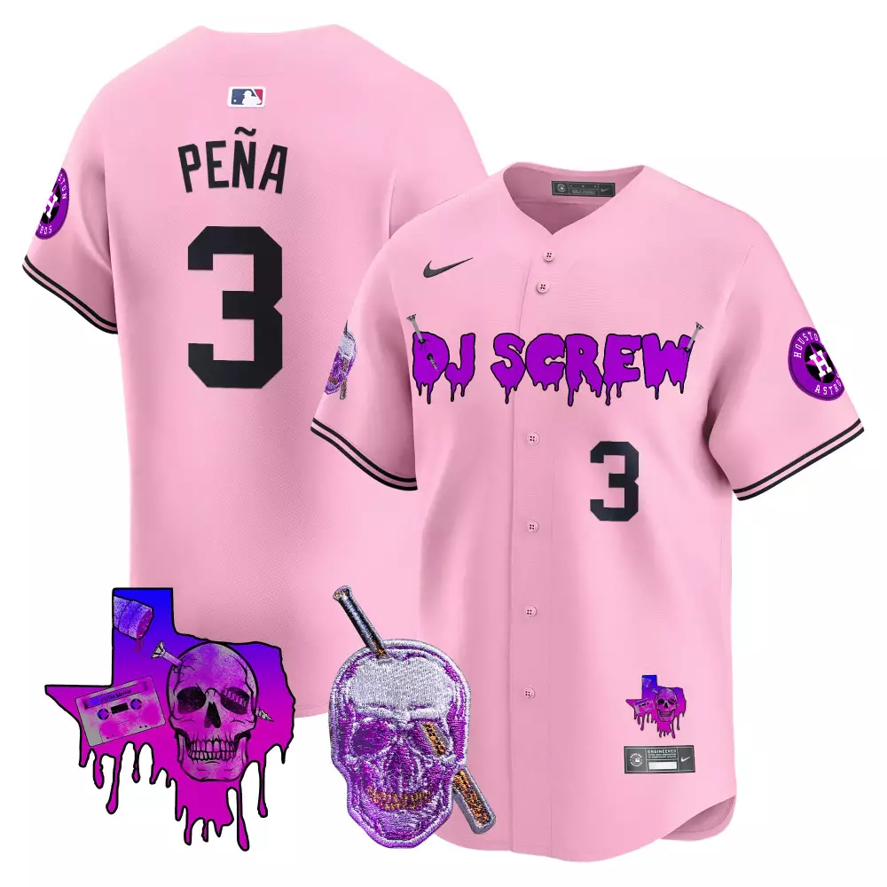 Customizable Pink screw 1971 unisex astros dj screw vapor premier limited jersey all stitched