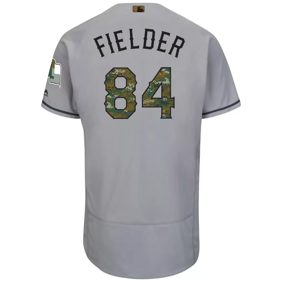 Custom Prince fielder texas rangers majestic fashion 2016 memorial day flex base jersey gray