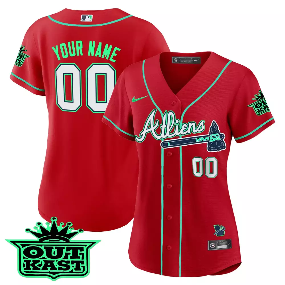 Customizable Purple atlanta braves atliens cool base custom jersey galaxy version stitched