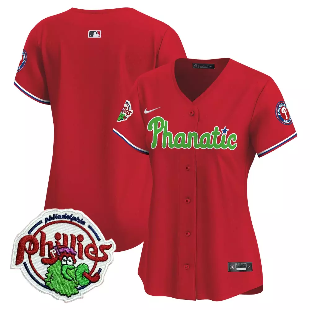 Personalized Red kyle schwarber phillies phanatic patch vapor premier limited jersey all stitched