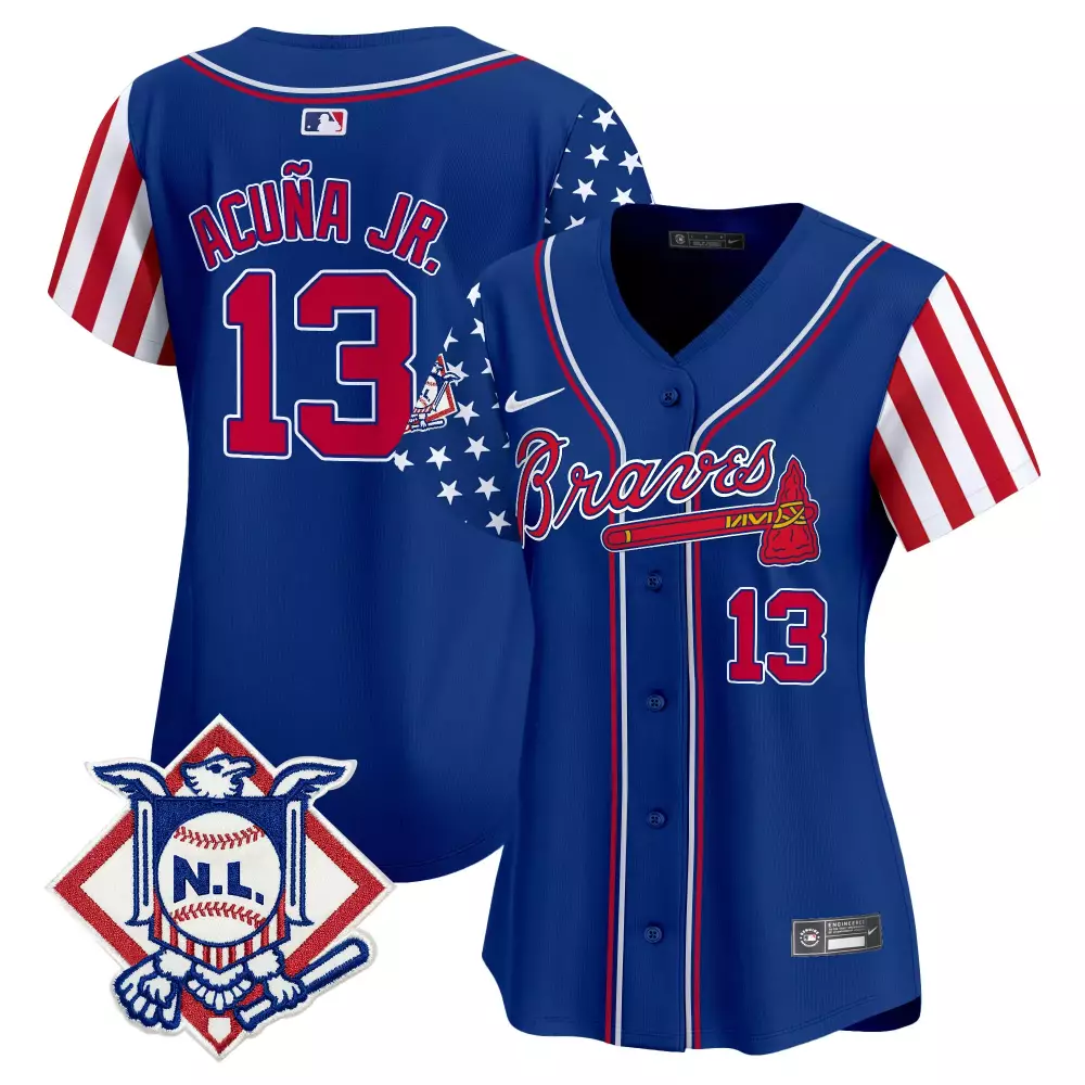 Custom Red matt olson atlanta braves 2024 fourth of july vapor premier limited jersey v2 all stitched