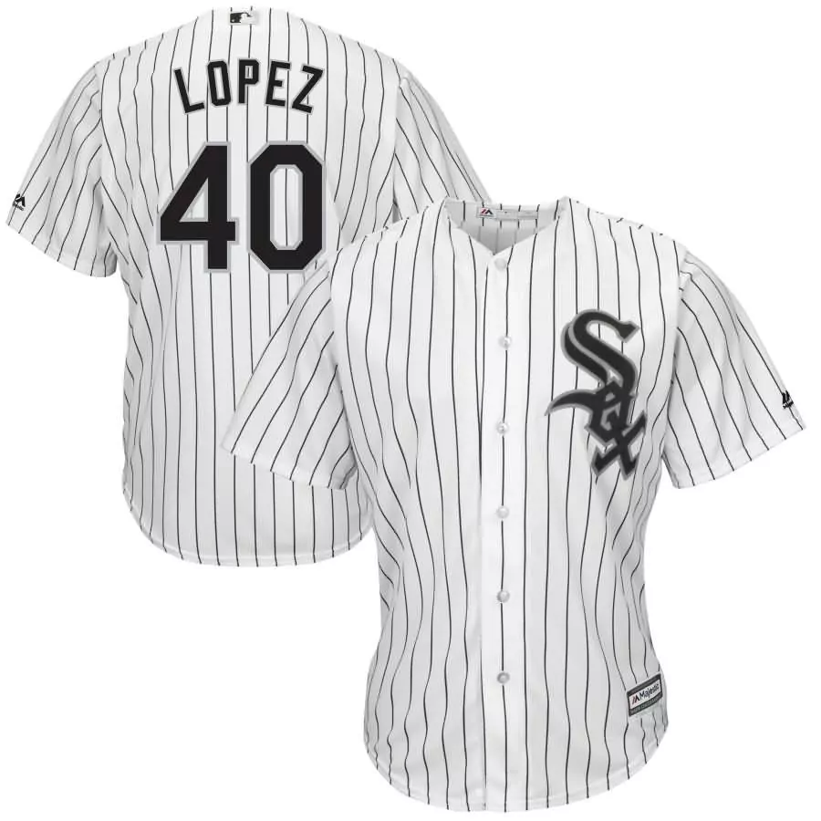 Personalized Reynaldo lopez chicago white sox majestic home cool base player jersey white