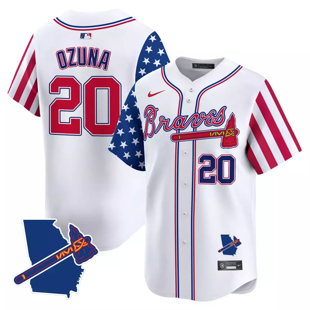 Personalized Royal atlanta braves 2024 independence day vapor premier limited custom jersey v2 all stitched