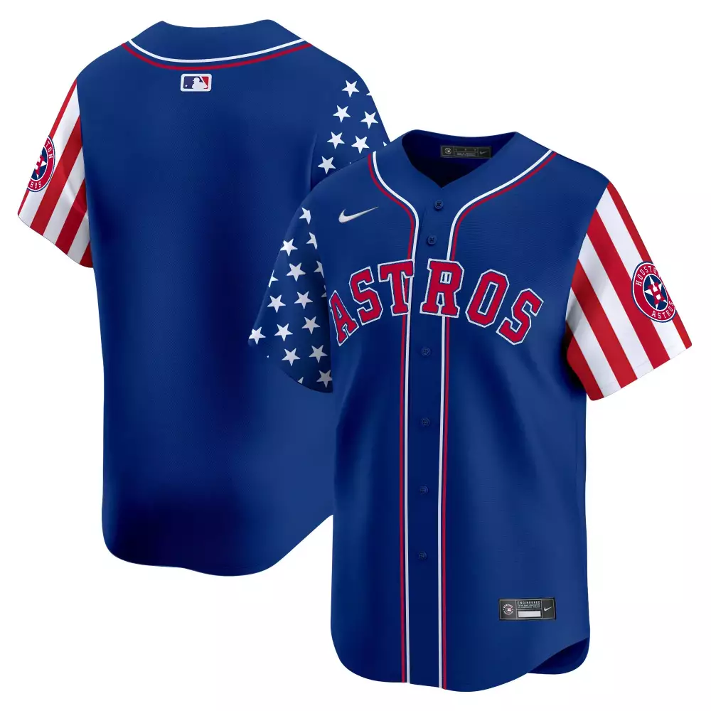 Personalized Royal team astros 2024 independence day vapor premier limited jersey all stitched